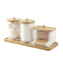 Conjunto de 3 Jarras Acrílicas com Tampas de Bambu