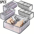 Conjunto de 5 Organizadores Dobráveis para Closet