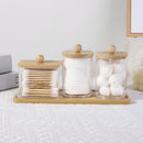 Conjunto de 3 Jarras Acrílicas com Tampas de Bambu