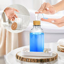 Conjunto de 5 Potes Acrílicos com Tampa de Madeira