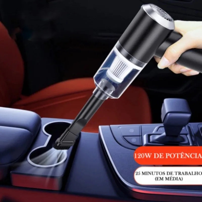 Mini Aspirador de Pó 6000PA 120W - Sem Fio e Recarregável