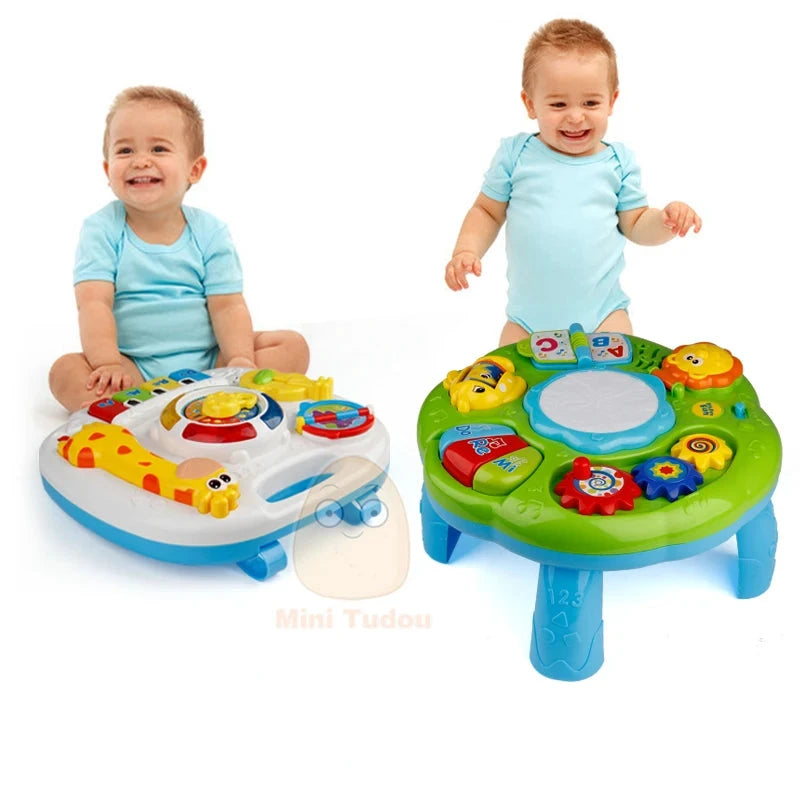 Mesa Musical Educativa para Bebês com Luzes e Sons