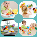 Conjunto de 3 Brinquedos Giratórios com Ventosa