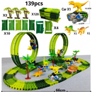 Pista Flexível com Carro Elétrico Dinossauro