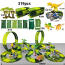 Pista Flexível com Carro Elétrico Dinossauro