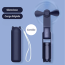 Ventilador Portátil Mini Dobrável - Recarregável via USB com Função Power Bank