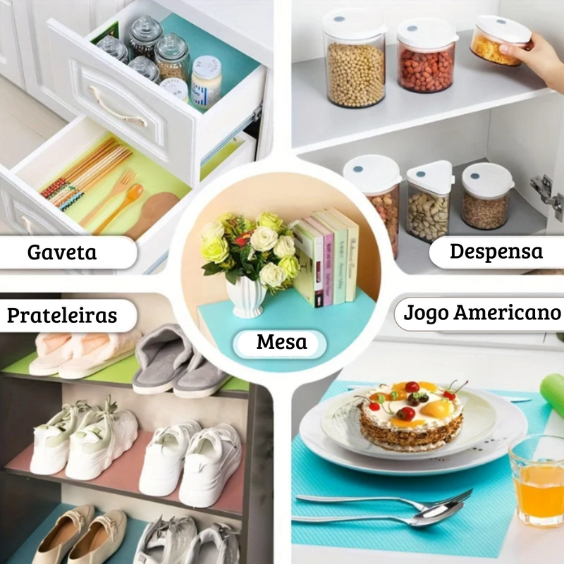 Conjunto de 4 Tapetes Impermeáveis para Geladeira