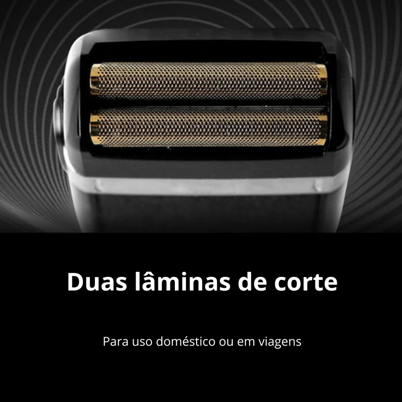 Barbeador Elétrico Kemei Recarregável - Modelo Masculino