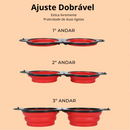 Tigela Dupla Dobrável e Portátil para Cães