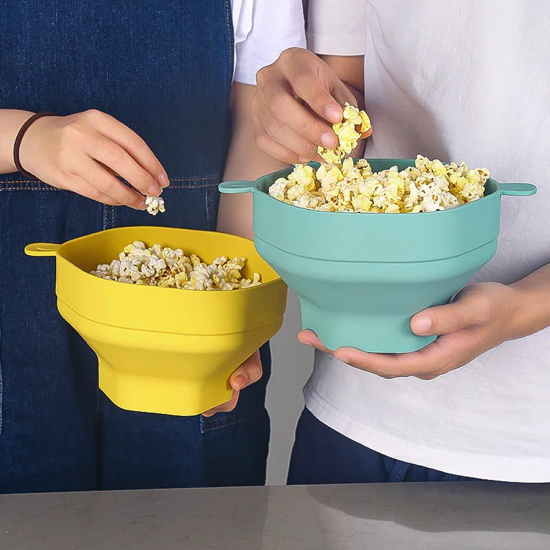 Tigela de Pipoca de Silicone para Micro-ondas