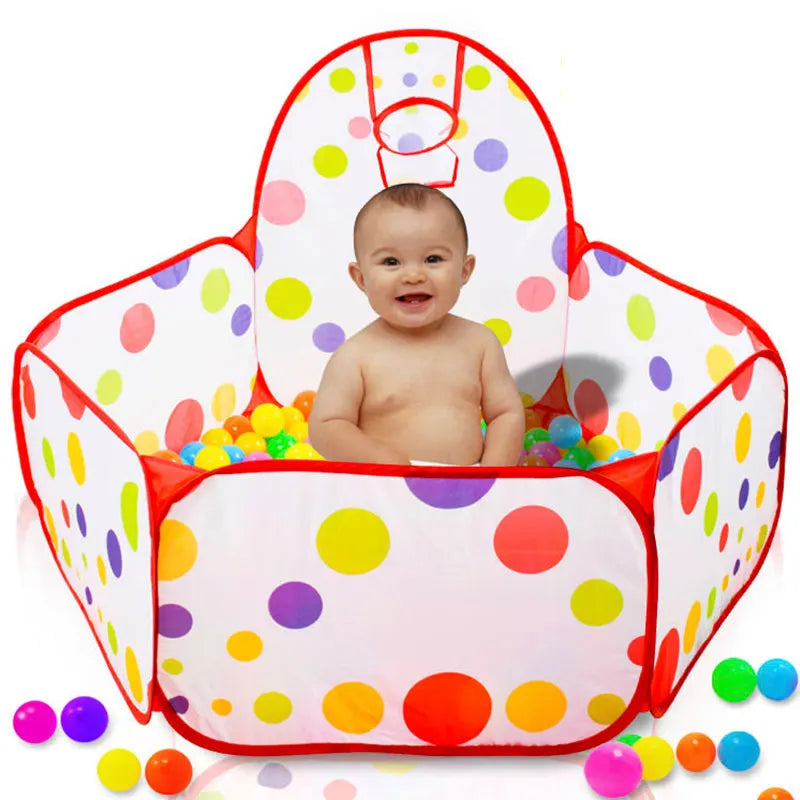 Piscina Infantil de Bolinhas com Cesta de Basquete