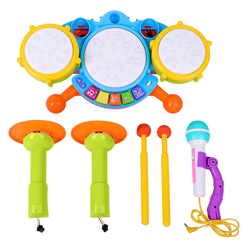 Conjunto de Bateria Musical para Crianças