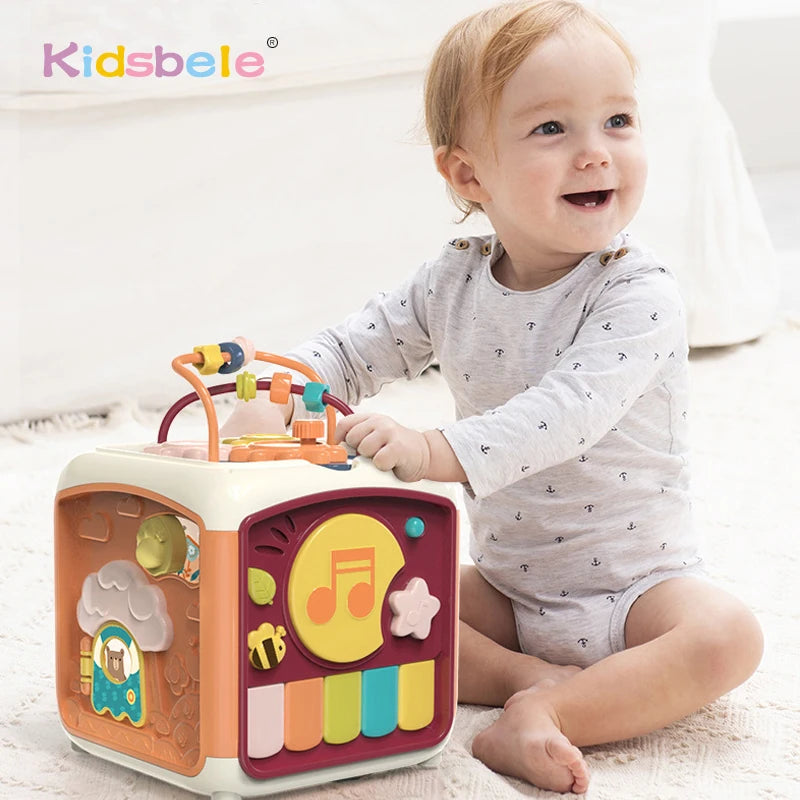 Cubo de Atividades Educativas 7 em 1 para Bebês