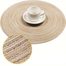 Conjunto de 12 Placemats Redondos Trançados