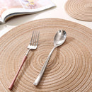 Conjunto de 12 Placemats Redondos Trançados