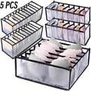 Conjunto de 5 Organizadores Dobráveis para Closet