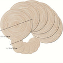 Conjunto de 12 Placemats Redondos Trançados