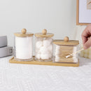 Conjunto de 3 Jarras Acrílicas com Tampas de Bambu