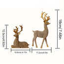 Conjunto de 2 Figuras de Rena